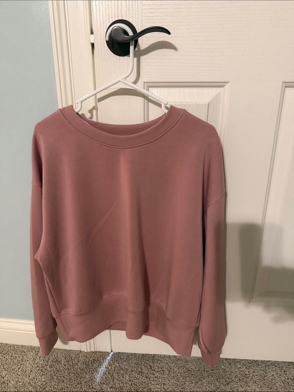 Yelete Scuba Crewneck Sweater - Dusty Rose